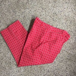 Talbots print capris size 8